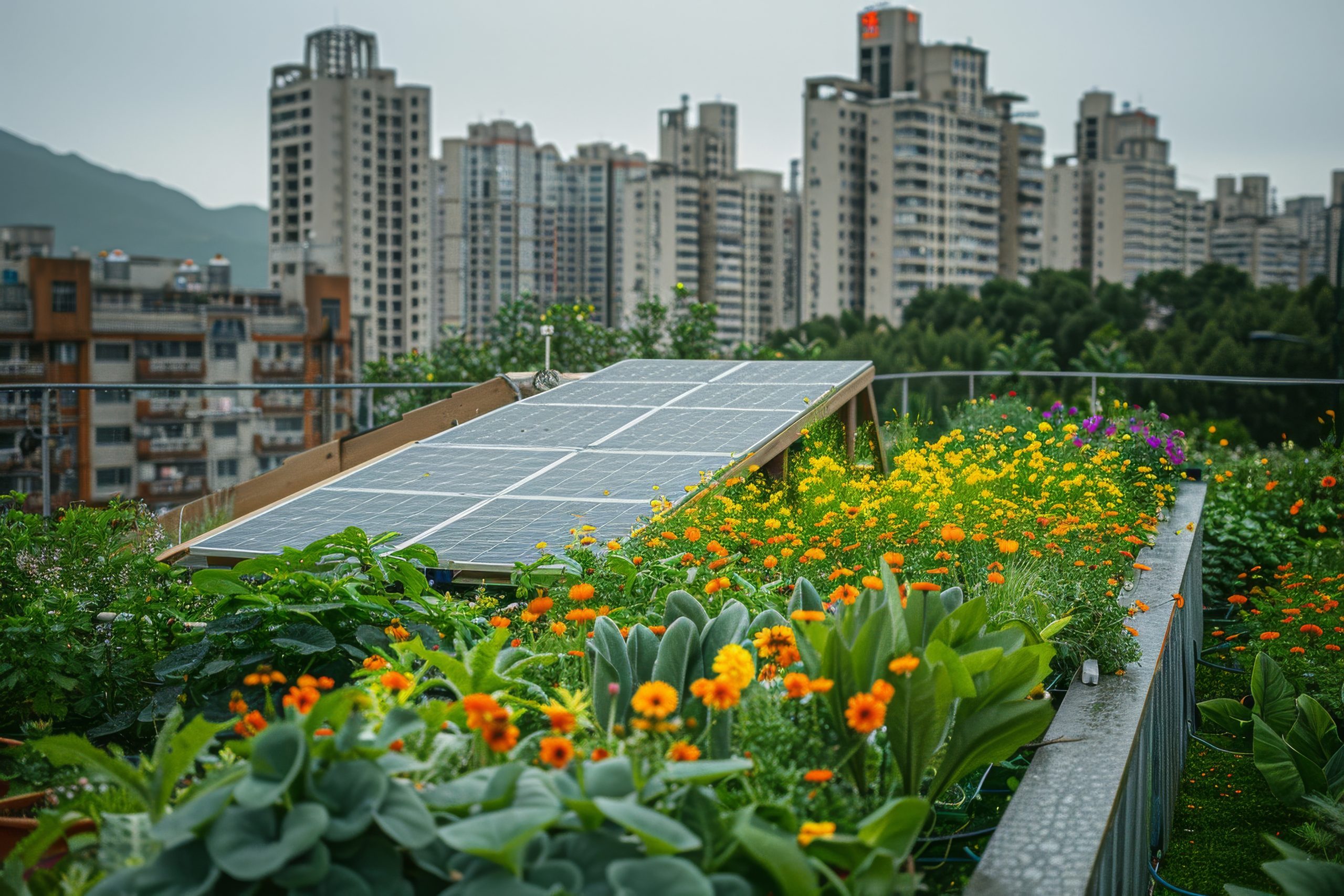 Residential rooftop solar panels