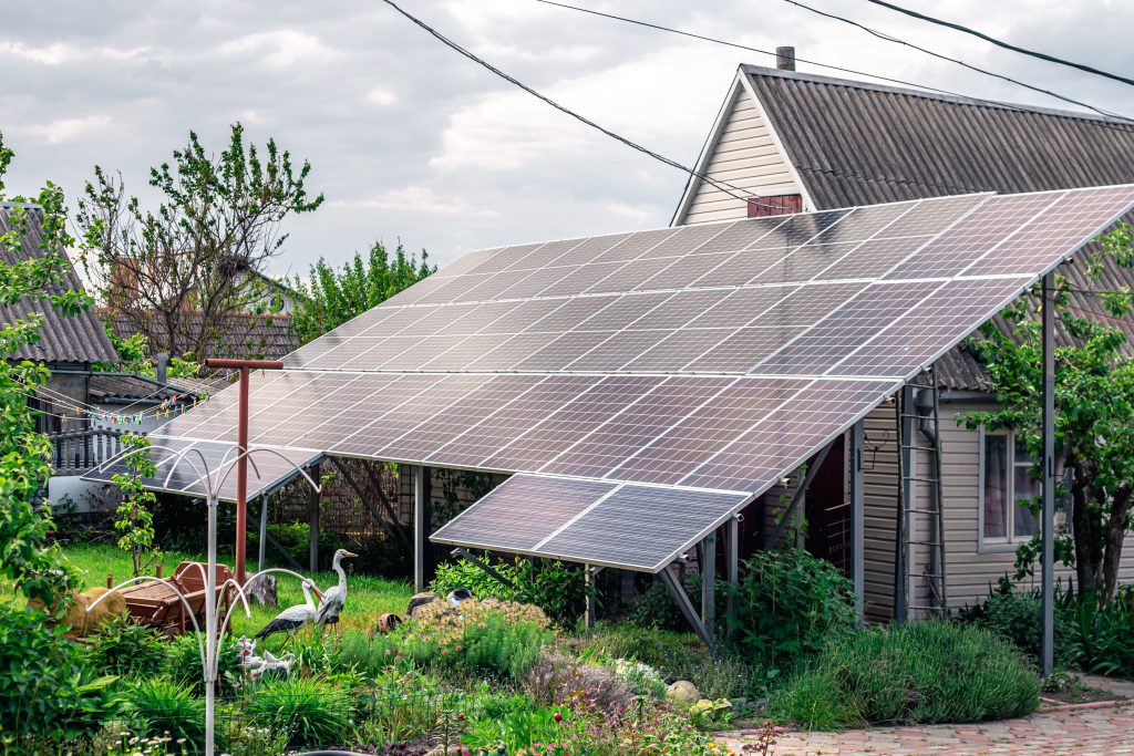 solar panels on a rooftop in Sirsa
